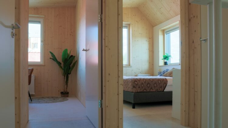 Slaapkamers CLT woning Tala