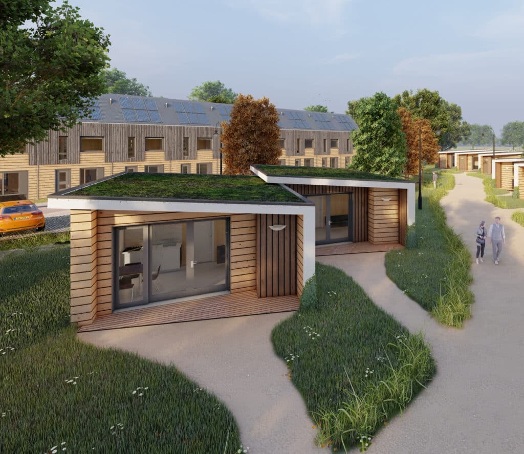 Tala bouwt 16 tiny houses in Bunschoten