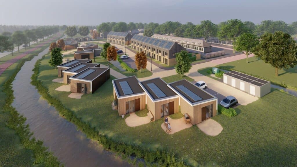 Overzicht flexwoningen in Bunschoten