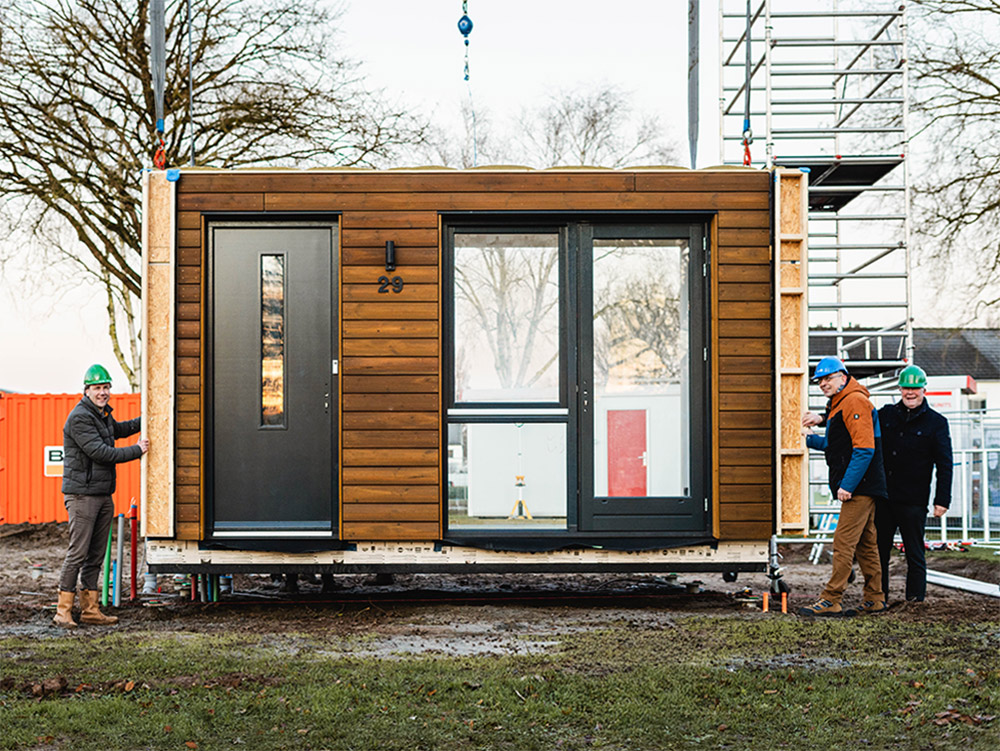 Plaatsing eerste Module voor Wonion in Terborg